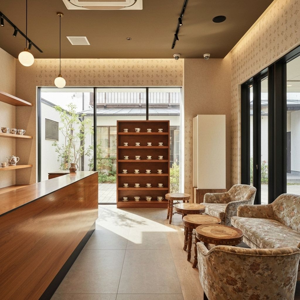 Modern Tea Shop Interior